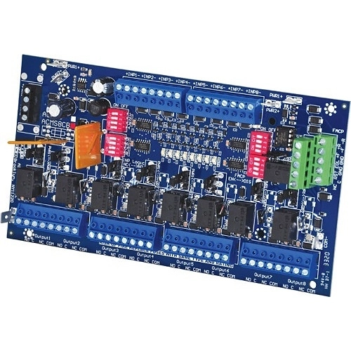 ACMS8CB Altronix ACMS8CB Contrôleur d`alimentation à double entrée, 8 sorties protégées par PTC, carte