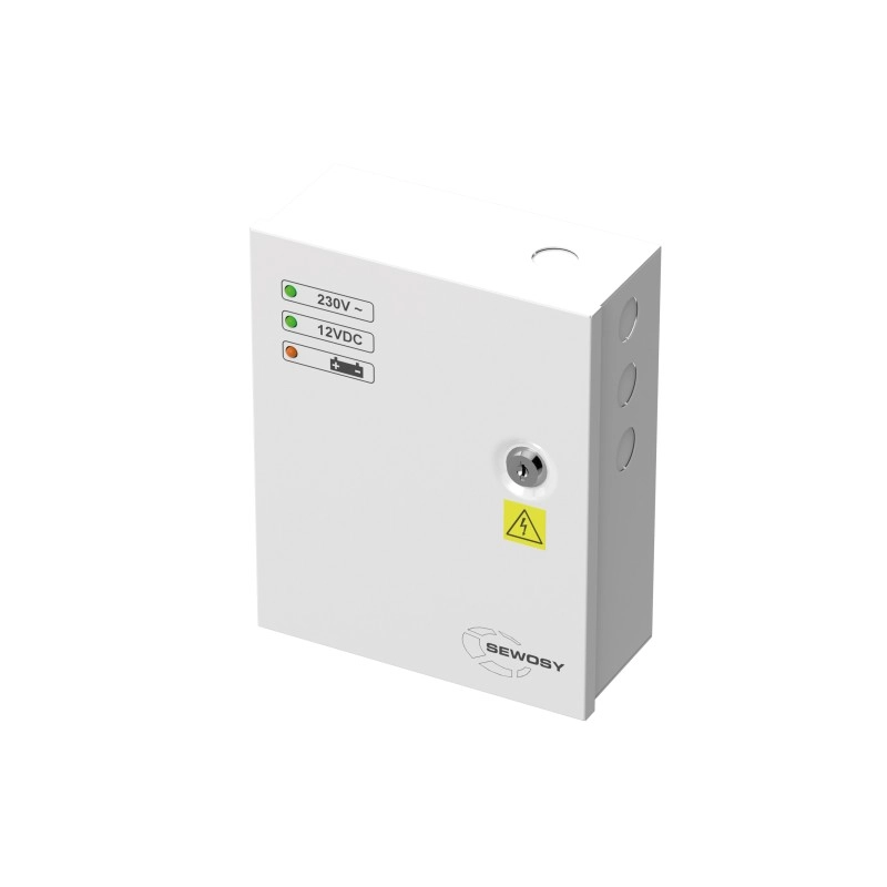 					AD1203SR ALIMENTATION SECOURUE 12V - 3A EN COFFRET MÉTAL (PRÉVOIR BATTERIE 12V 7AH)