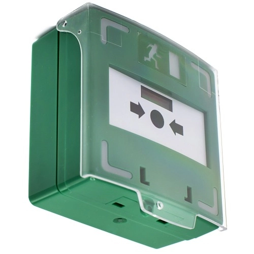 					ADI-BGU-TP-G ADI PRO ADI-BGU-TP-G Déclencheur manuel vert 3 contacts NC/NO, avec led verte et rouge et buzzer réglable en volume