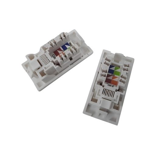 					ADI-C5E-C6-MOD-2 ADI PRO ADI/ACC-C6-MOD-UTP-WHT-2 Module cuivre avec connecteur CAT5e/6, Lot de 6