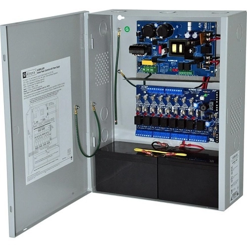 AL600ULACM Altronix AL600ULACM Access Power Controller with Power Supply / Charger, Includes BC400 Enclosure, (8) Fused Relay Outputs, 12/24VDC at 6A, FAI, 115VAC