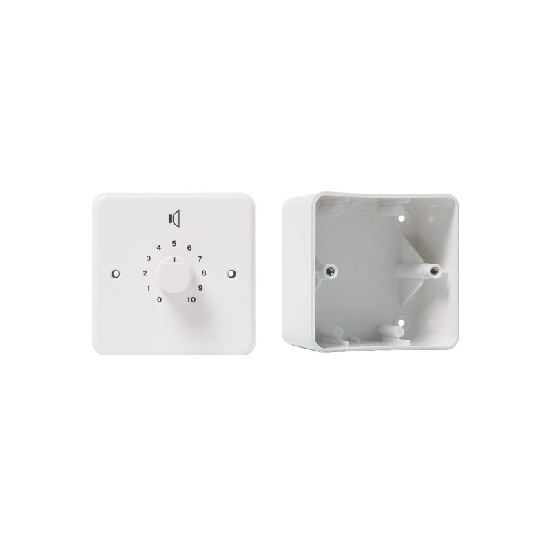 AT6 <div itemprop="description"> ATTENUATEUR 6W/100V 10 POSITIONS + ARRET BOITIER PLASTIQUE</div>