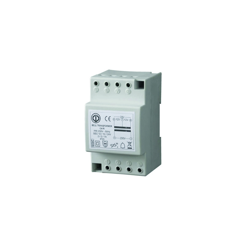 CA1R <div itemprop="description"> TRANSFORMATEUR RAIL DIN 12/24V 1/2 A</div>