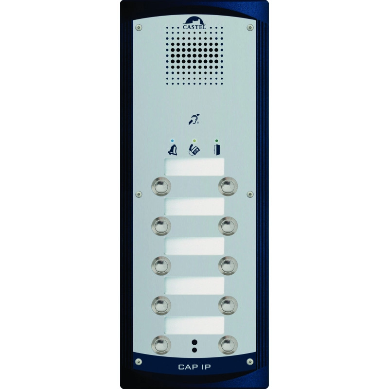 CAPIP10BP <div itemprop="description"> PORTIER AUDIO FULL IP/SIP 10 BP LOI HANDICAP POE</div>