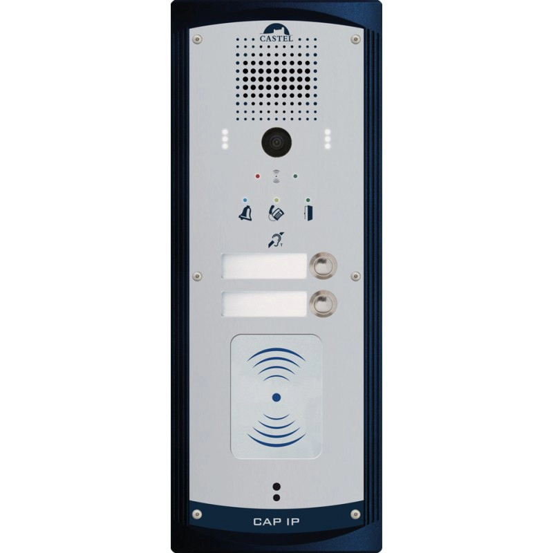CAPIPV2BMIC <div itemprop="description"> PORTIER VIDEO 2 BP + LECTEUR 13.56 MHZ + BOUCLE POE</div>
