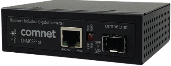 CNMCSFPBT Industrial 90W 802.3bt 1GB Media Convert