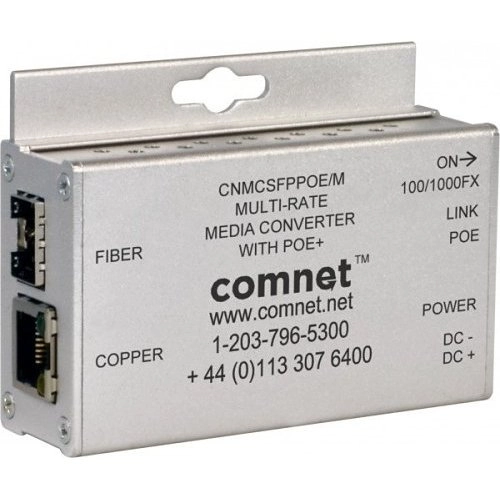 CNMCSFPPOE-M CONVERTISSEUR MEDIA 100Mbps 1Gbps SFPPoE
