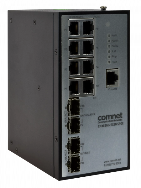 CNXE2GE2TX8MSPOE MAN SW 8 1G Tx POE+, 2-1G &, 2-10G SFP