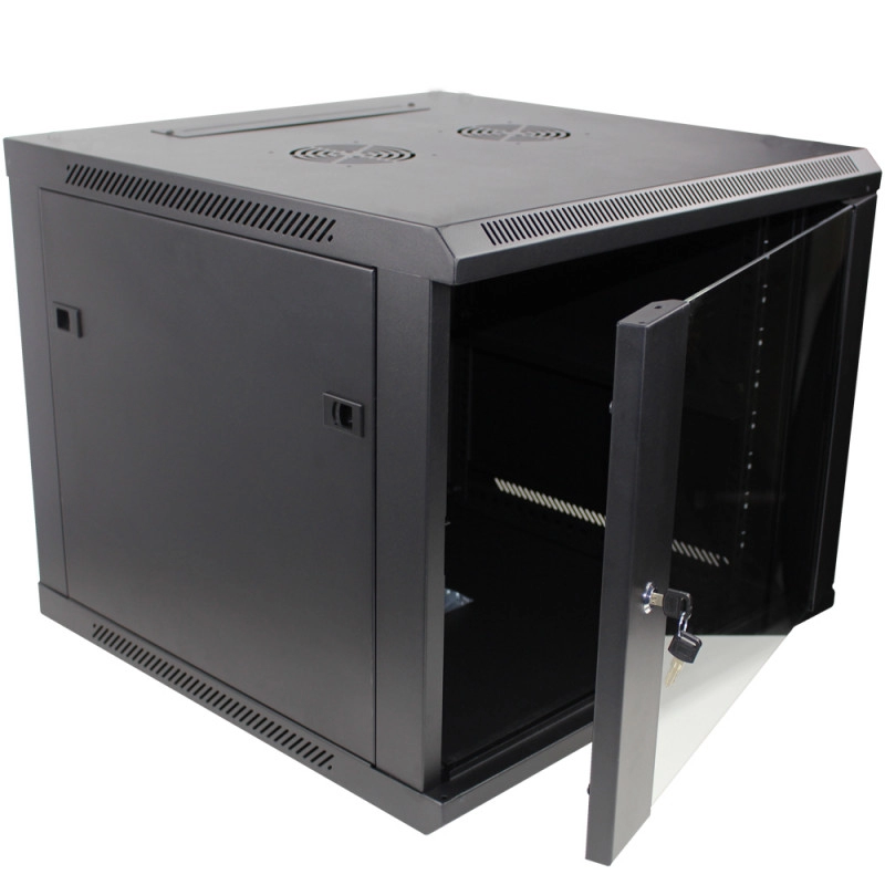 COF1866CN <div itemprop="description"> COFFRET 19`` PORTE VITREE 18U PROF 600MM NOIR MONTE</div>