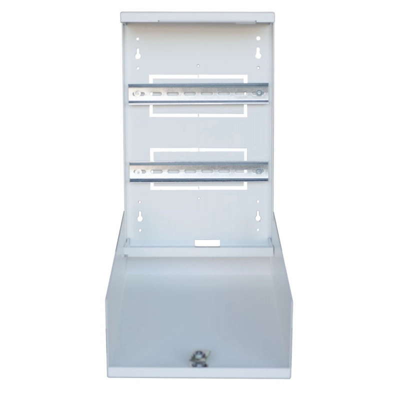 CTA380 <div itemprop="description"> COFFRET METAL H380 X L245 X P110 + SERR.+ 2 RAIL DIN 2X13 MO</div>