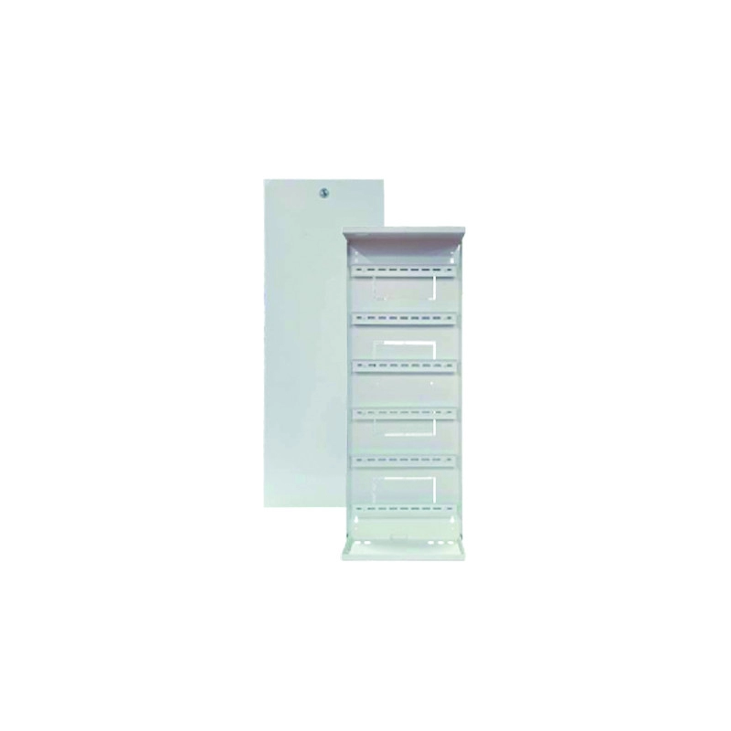 CTA800 <div itemprop="description"> COFFRET TOLE 9010. H800 X L290 X E110 + SERRURE 6 RAILS DIN</div>