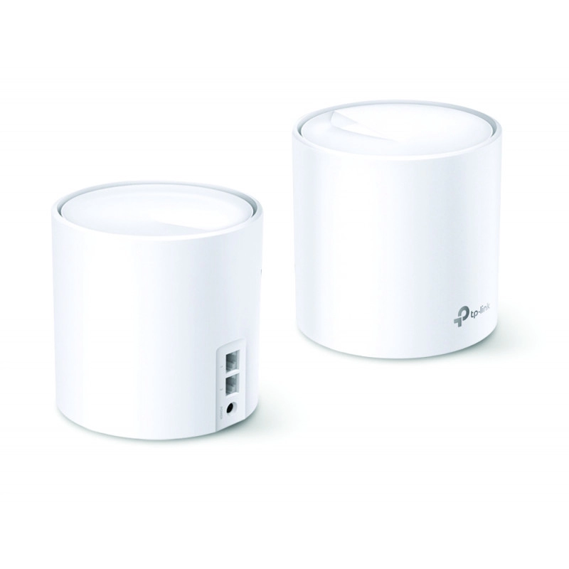 					DECOX20P2 < > PACK 2 ROUTEURS WIFI MESH AX 1800Mb. 260M2. 2 x RJ45 1000Mb</>