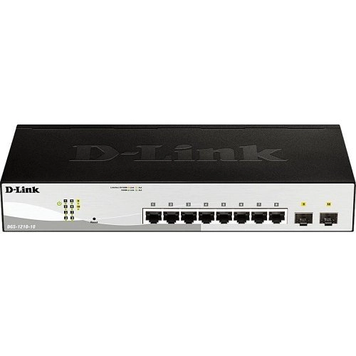 DGS-1210-10E Smart+ L2+ 8 ports Gb & 2 SFP