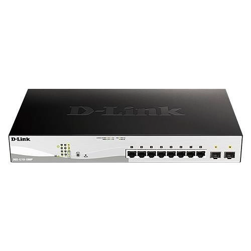 DGS-1210-10MP-E SWITCHES Smart+L2+ 8P Gb PoE +2SFP 130W