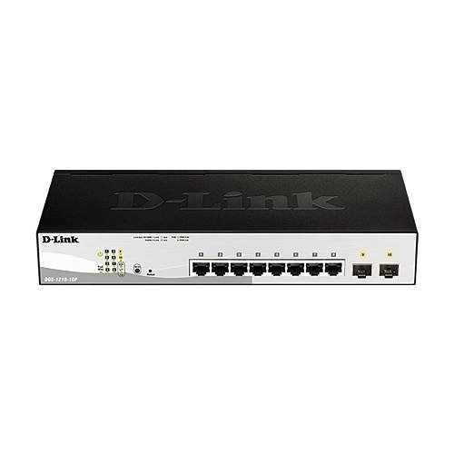 DGS-1210-10P-E SWITCHES Smart+L2+ 8P Gb PoE +2SFP 65W
