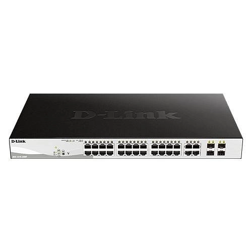 DGS-1210-28MP-E SWITCHES Smart+L2+ 24P Gb PoE +4SFP 370W