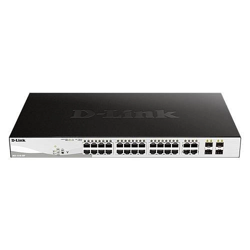 DGS-1210-28P-E SWITCHES Smart+L2+ 24P Gb PoE +4SFP 193W