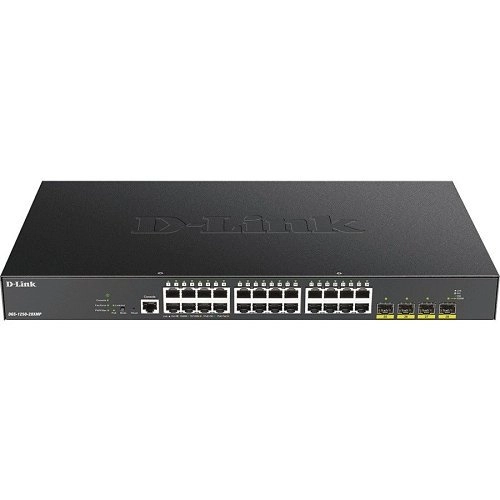 DGS-1250-28XMPE Smart+ L2+ 24p Gb PoE+ 4p 10GbE SFP 370W