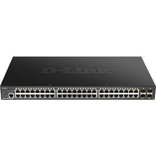 DGS-1250-52XMPE Smart+ L2+ 48p Gb PoE+ 4x10GbE SFP+ 370W
