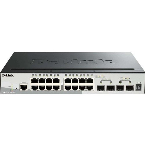 DGS-1510-20E SmartPro L3 Light 16p Gb 2xSFP 2xSFP+