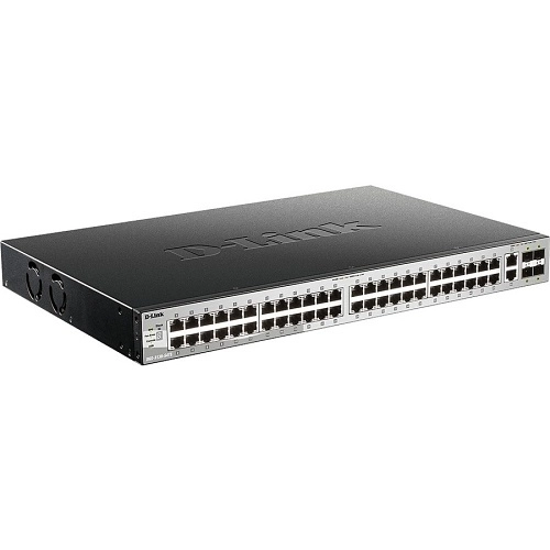 DGS-3130-54TSE Switch L3 48xPoE+ 2x10Gb 4x10G SFP+ 370W