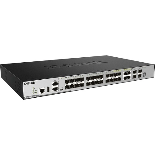 					DGS-3630-28SCSIE Switch L3 24xGb 4xGbE/SFP 4x10GbE SFP+