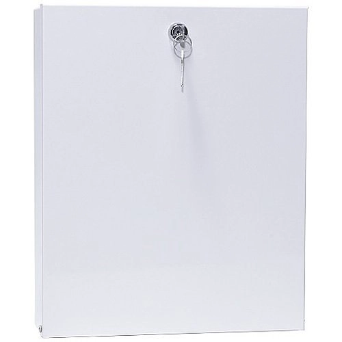 DOCBOX-A4SV Alarmtech DOCBOX-A4SV Armoire à documents avec serrure standard pour système d`alarme, A4 étroit, porte verticale, blanc