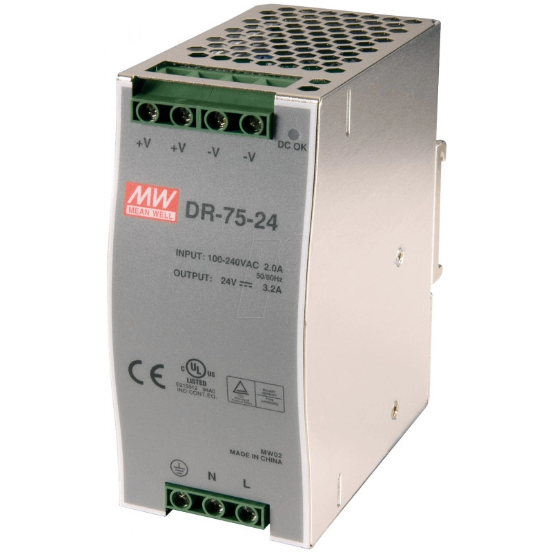 DR7524 <div itemprop="description"> ALIMENTATION DIN REDRESSEE/ FILTREE/ REGULEE 230V 24V 3A</div>