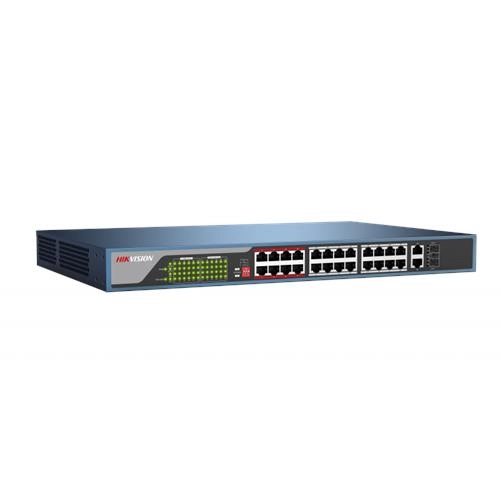 DS-3E1326P-E SWITCH MANAGED L2 24x100M,2x1000M,370W