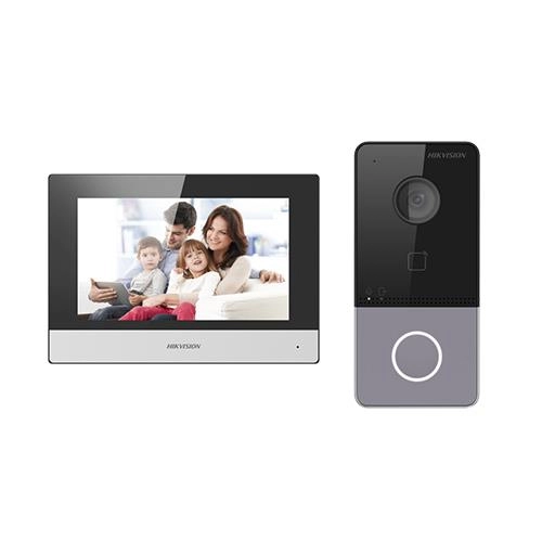 DS-KIS603-P(B) <div itemprop="description">Hikvision Kit Interphone Vidéo Wifi 1 Bouton Écran 7"</div>