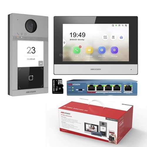 DS-KIS604-S <div itemprop="description">Kit Interphone Vidéo IP 1 Bouton</div>