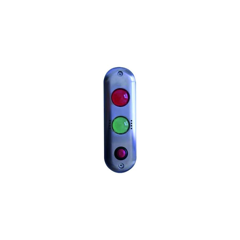 DSI200PB <div itemprop="description"> PLATINE D`APPEL + SIGNALISATION LEDS ROUGE / VERTE & BUZZER</div>