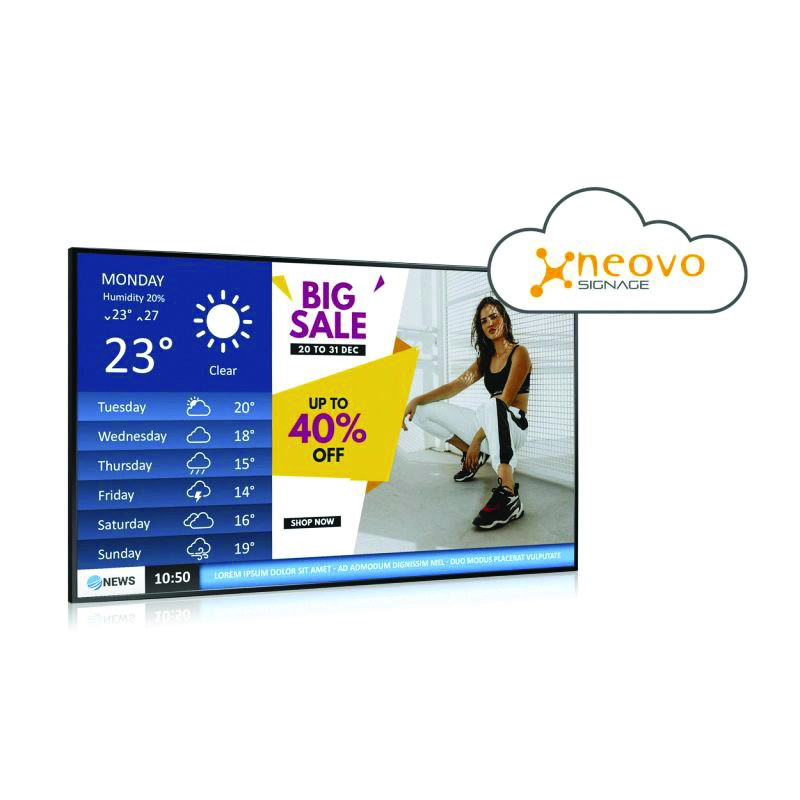 DSK10T <div itemprop="description"> ECRAN DYN KIOSQUE 10``.FULLHD.350CD.24/24 + LOG NEOVOSIGNAGE</div>