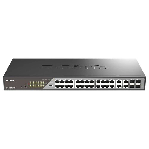 					DSS-200G-28MPE Switch 24 ports PoE+ GB 4xSFP 370W