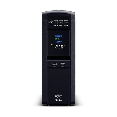 					ELITEPFC1500ELCDA Nitram ELITE Onduleur interactif de ligne PFC 1500ELCDA, 1500VA, 900W
