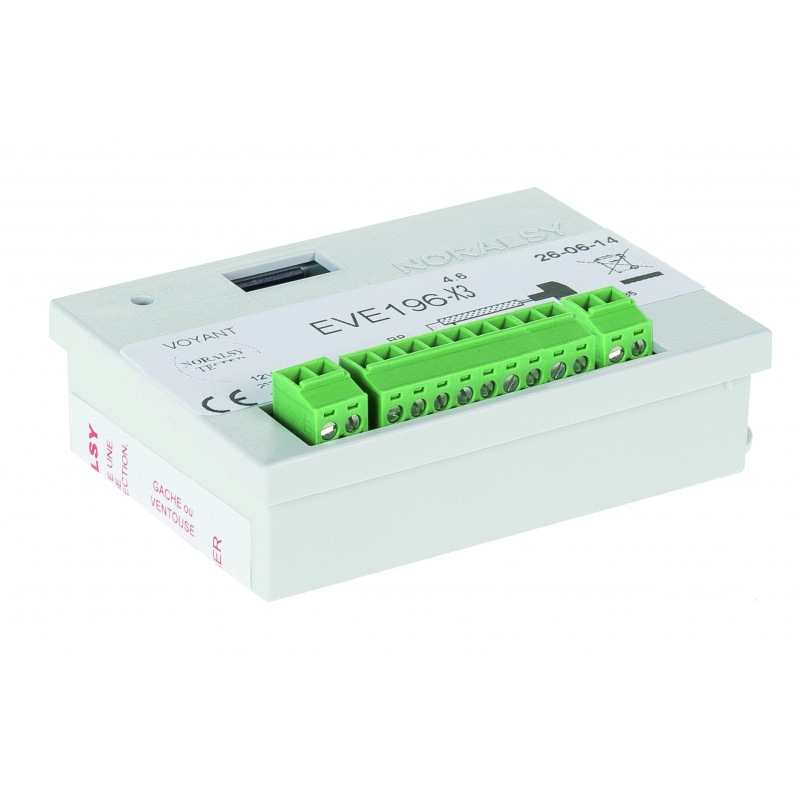EVE196X3 <div itemprop="description"> CENTRALE VIGIK 1 PORTE 3000 BADGES - GESTION TEMPS REEL & LE</div>