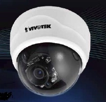 FD8134 Dôme IP 1 Megapixel   J/N H264 3 x 9 mm IR leds 10m - 3 axes - 12V/POE        