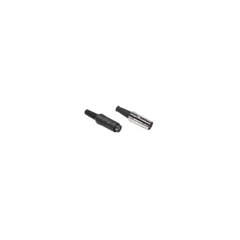 FDF <div itemprop="description"> FICHE DIN FEMELLE NOIRE A 5 BROCHES 180Â°</div>