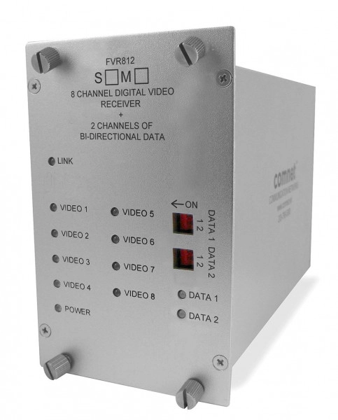 FVT812M1 8CH VIDEO TX, 2 DATA, 1 BI-DIR CC, 1F MM
