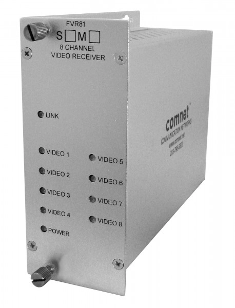 FVT81S1 8 CH VIDEO XTMR SM, 1 FIBER
