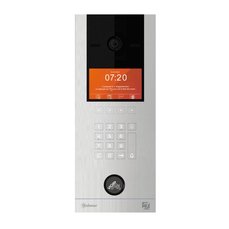 					G6502G2PFRC PLATINE DIGITALE AUTONOME GRAPHIQUE /WEBSERVER + CLAVIER CODÉ + BOUCLE M. + CUVE