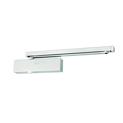GR400510 <div itemprop="description"> FERME PORTE GR400 BRAS GLISSIERE BLANC RAL 9016</div>