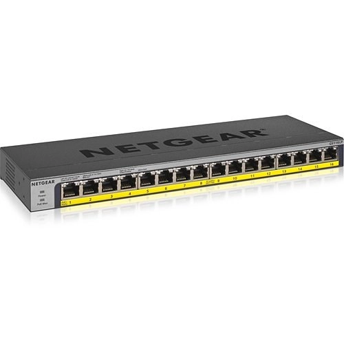 					GS116LP-100EUS Netgear GS116LP Commutateur PoE Gigabit Ethernet non géré à 16 ports