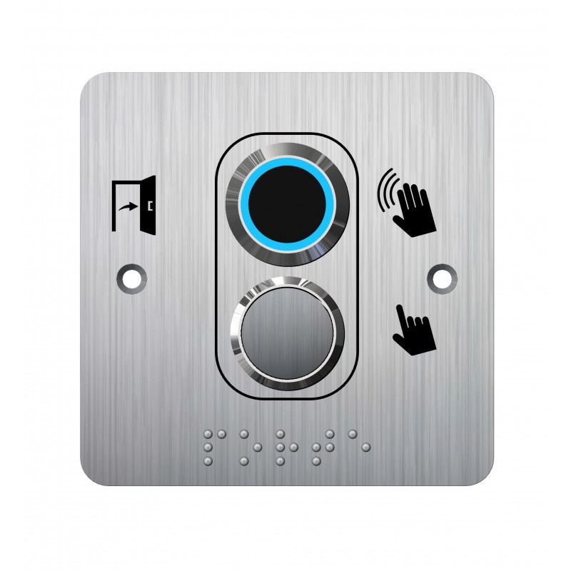 IRS19BPMRP202 <div itemprop="description"> BOUTON NO/NF + INFRAROUGE + TEMPO + BUZZER + PLAQUE 80x80mm</div>