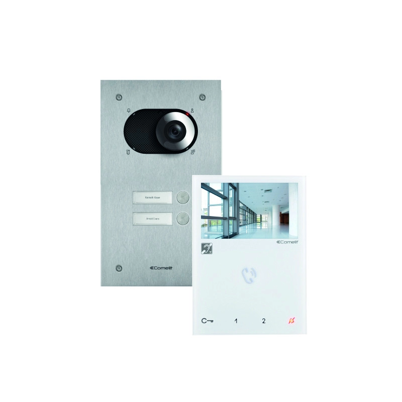 KIX0102 <div itemprop="description"> KIT VIDEO 2 BP. PLATINE SWITCH + MONITEUR MINI MAIN LIBRE</div>