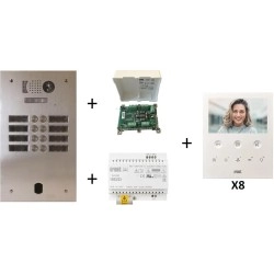 KV83-208 <div itemprop="description"> KIT VIDEO ALU 2R 8 BP 2VOICE PROGRAMMà‰</div>