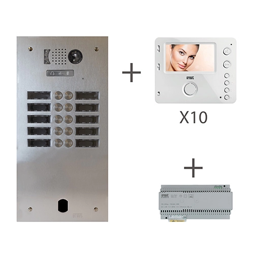 KV83-210 <div itemprop="description"> KIT VIDEO ALU 2R 10 BP 2VOICE PROGRAMMà‰</div>