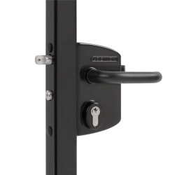 					LAKQ30U3LZCZM9005 Serrure type industriel pour cylindre KABA-KESO pour profils carrés de 30 à 50 m