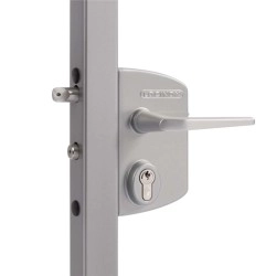					LAKQ40U2LGSXISILV Serrure type industriel de haute qualité pour profils carrés de 40 à 60 mm
