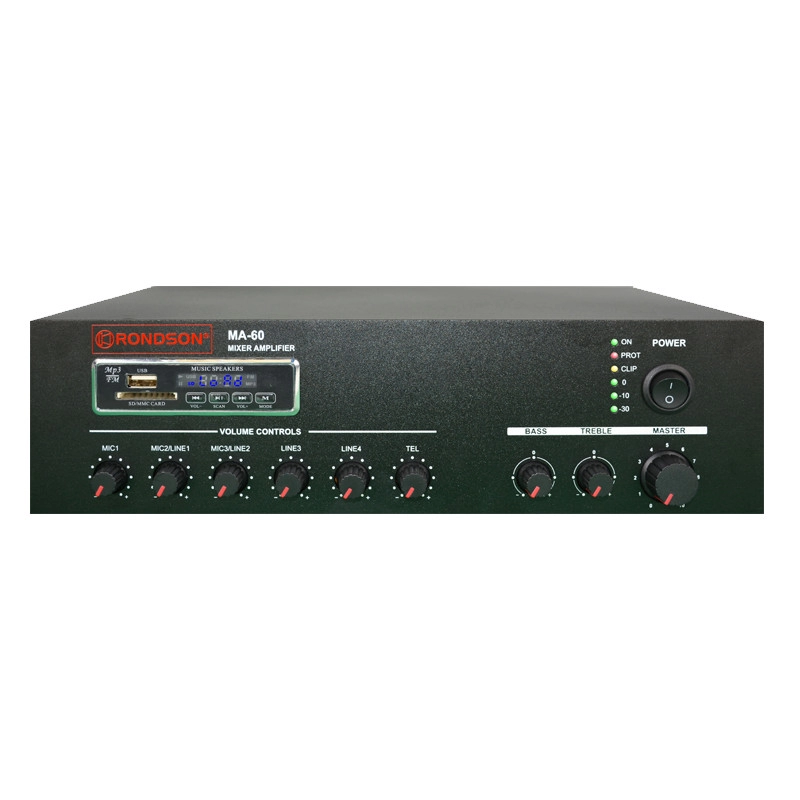 MA120 <div itemprop="description"> AMPLIFICATEUR MELANGEUR TOUT EN UN 120W RMS TUNER MP3 SD USB</div>
